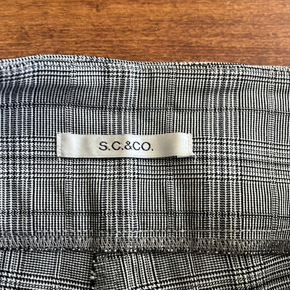 SC CO Plaid Tummy Control Super Stretch Pull on Pants Size L - Picture 8 of 12